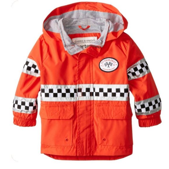 Carter's Toddler Boys PIT CREW CHIEF Jacket Rain Coat Fleece-Lined 12M 24M - Picture 4 of 4